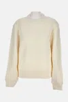 Moncler Women Logo Sweatshirt In Neutral