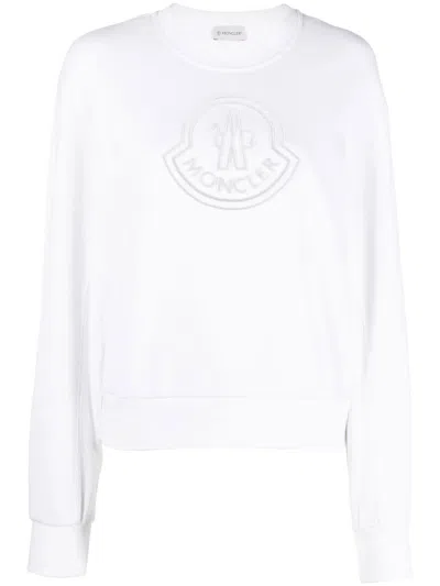 Moncler Sweatshirt In White
