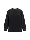 Moncler Women Sweatshirt With Embossed Logo In 999