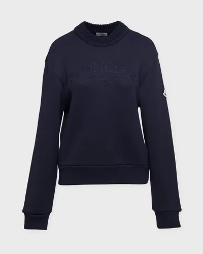 Moncler Sweatshirt In Blue