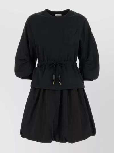 MONCLER SWEATSHIRT COTTON DRESS BALLOON SKIRT
