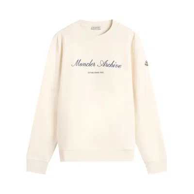 Pre-owned Moncler Sweatshirt 'cream' | Men's Size Xl In White
