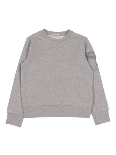 Moncler Kids' Sweatshirt In Gray