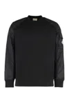Moncler Sweatshirt In Cotton Blend In Black