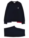 Moncler Two Pieces Suit In Blue
