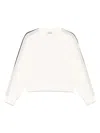 Moncler Women Logo Motif Sweatshirt In Neutrals
