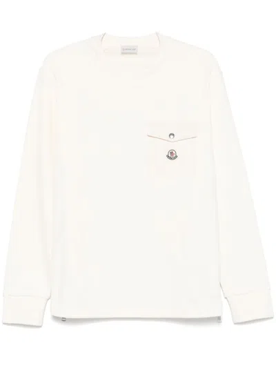 MONCLER SWEATSHIRT MIT LOGO-PATCH