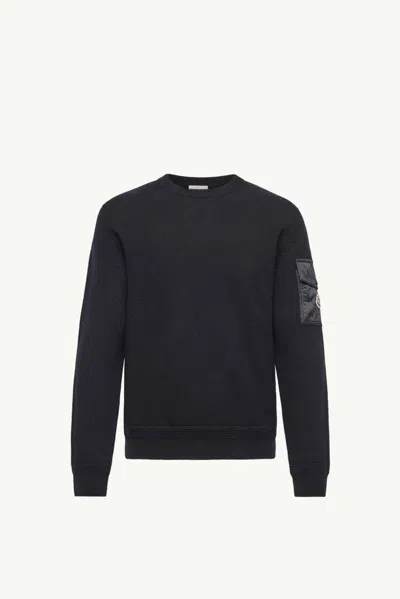 Moncler Sweatshirt In Blue