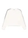 Moncler Women Logo Motif Sweatshirt In Neutral