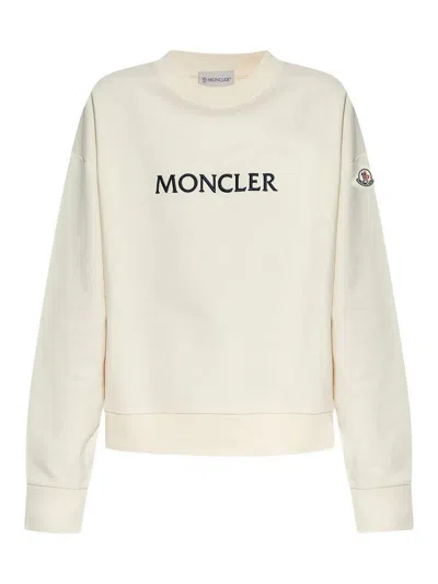 MONCLER SWEATSHIRT WHITE