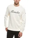 Moncler Logo Embroidered Sweatshirt In White