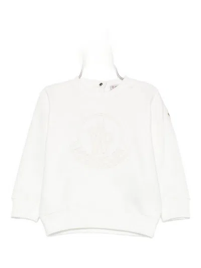 Moncler Kids' Sweatshirt In White