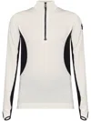 Moncler Color-block Stretch-jersey Base Layer In White