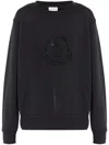 Moncler Sweatshirt With Logo In Blue