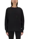 Moncler Women Sweatshirt With Logo In Black