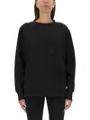 Moncler Women Sweatshirt With Logo In Black