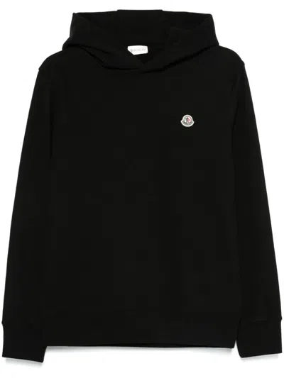 Moncler Sweatshirt With Logo In Black
