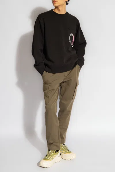 Moncler Sweatshirt With Logo In Black