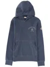 Moncler Sweatshirt With Logo In Blue