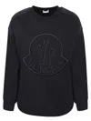 Moncler Rhinestone-embellished Logo Sweatshirt In Black