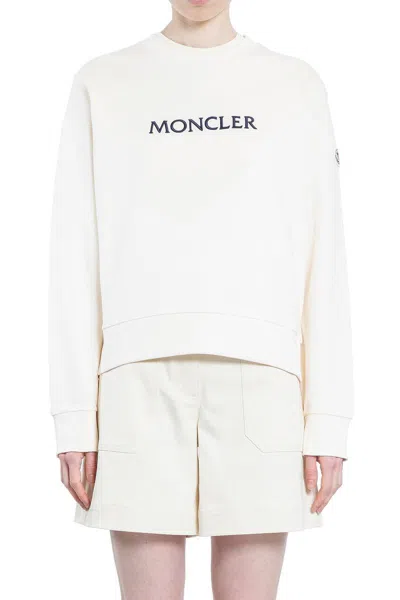 Moncler Sweatshirts In Beige
