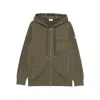 Moncler Zip-fastening Hoodie In Green