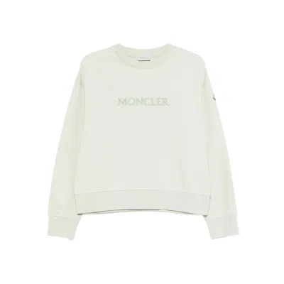 Moncler Sweatshirts Green In Neutral
