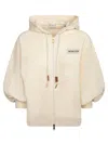 Moncler Sweat Zippé En Coton In White