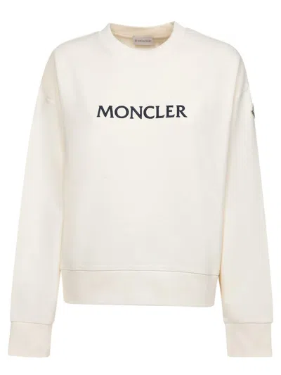 Moncler Sweatshirts In White