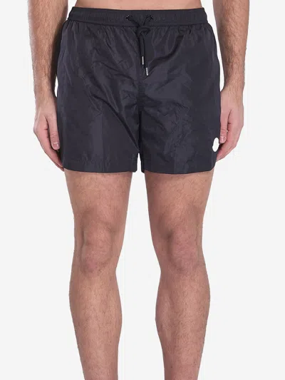 Moncler Swim Boxer Shorts In Blue