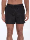 Moncler Drawstring Swimsuit In Black
