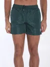 Moncler Swim Boxer Shorts In Green