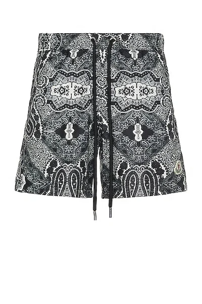 Moncler Swim Short In Black