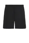 Moncler Short En Molleton In Black