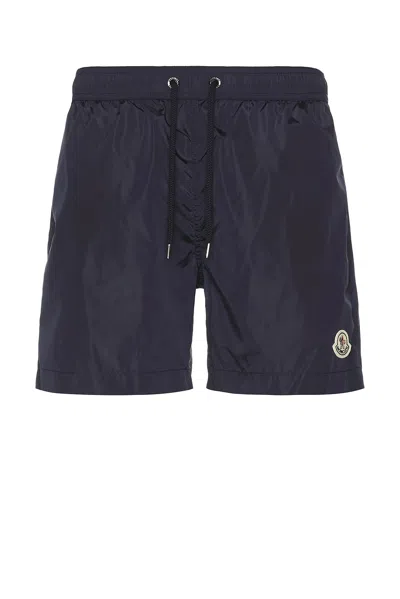 Moncler Swimshort In Naval Blue
