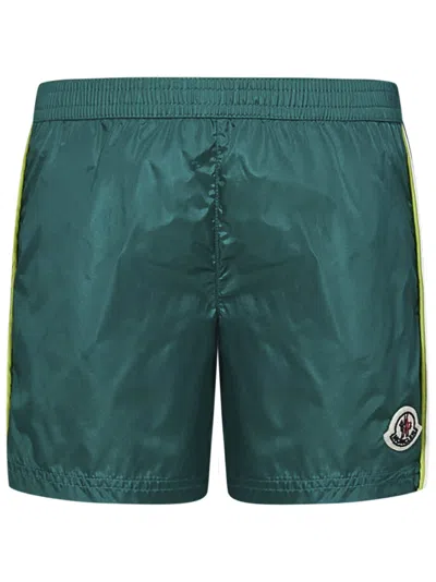 Moncler Kids' Swimsuit In Green
