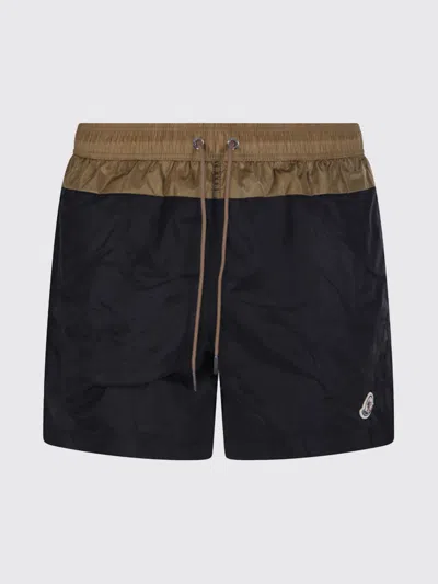 Moncler Swimsuit Men  In Black