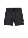 Moncler Swim Shorts With Elastic Waistband And Pockets In Blue