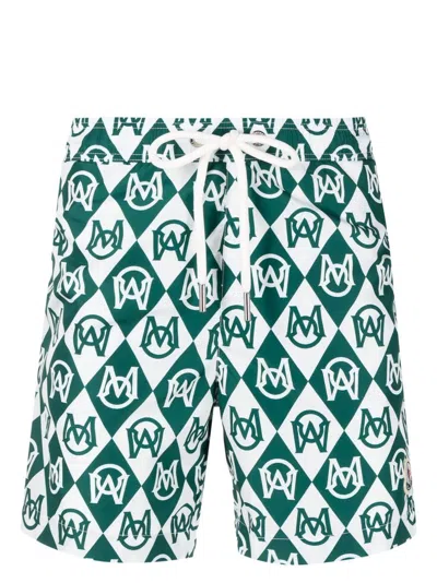 Moncler Swimwear In Green