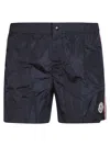 Moncler Mens Navy Logo-patch Relaxed-fit Swim Shorts Xl In Blue