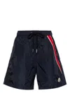 Moncler Light Bi-stretch Nylon Swim Shorts In Blue