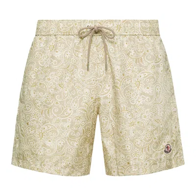 Pre-owned Moncler Swimwear 'cream' | White | Men's Size M