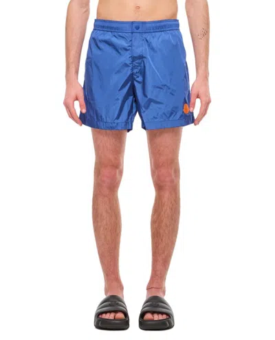 Moncler Swimwear Short In Blue