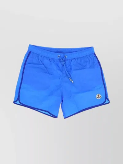 Moncler Swimwear With Elasticated Waistband And Pockets In Gold