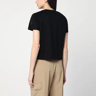 Moncler Woman Black T-shirts & Tank Tops
