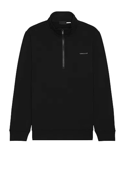 Moncler T Neck Jersey In Black