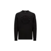 Moncler T-shirt À Manches Longues Et Logo Ballon De Basket In Black