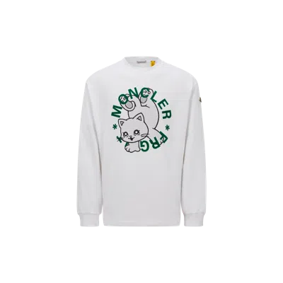 MONCLER T-SHIRT À MANCHES LONGUES ET LOGO DESSINÉ X FRGMT