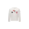 Moncler T-shirt À Manches Longues Et Logo En Coton In Neutral