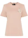 Moncler Mountain-logo T-shirt In Beige